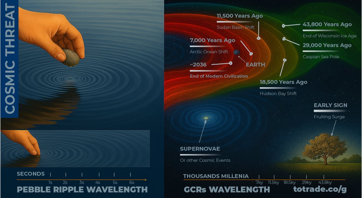 Galactic Cosmic Rays Multi-Millenia Wavelength